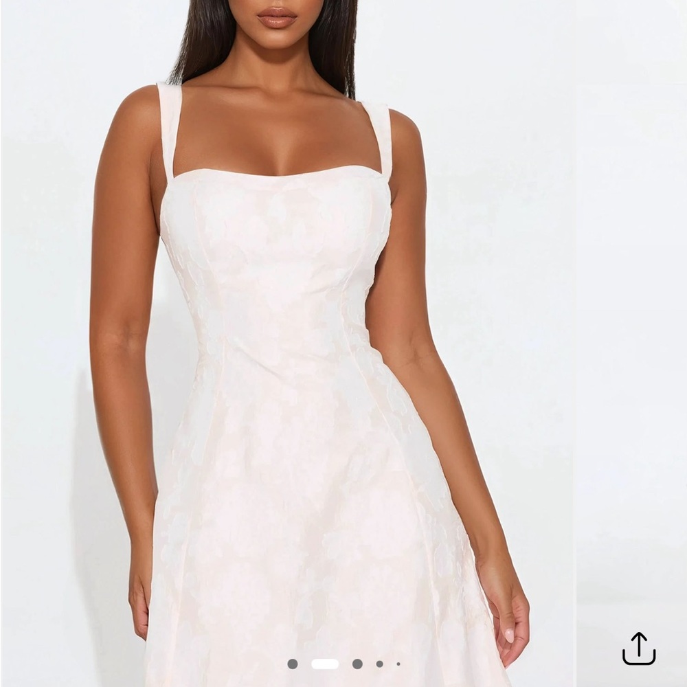 Fashion Nova Light Pink Midi Dress